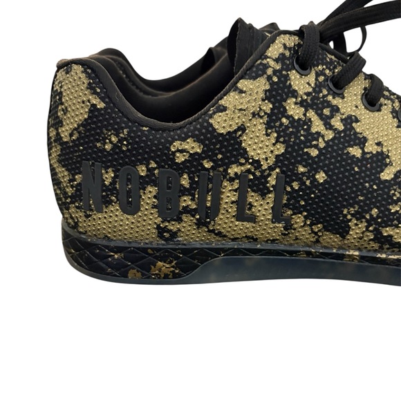 NOBULL Men's Pride Trainer Weightlifting Gym Shoe Sneaker Black Gold Splatter 13 - Picture 4 of 9
